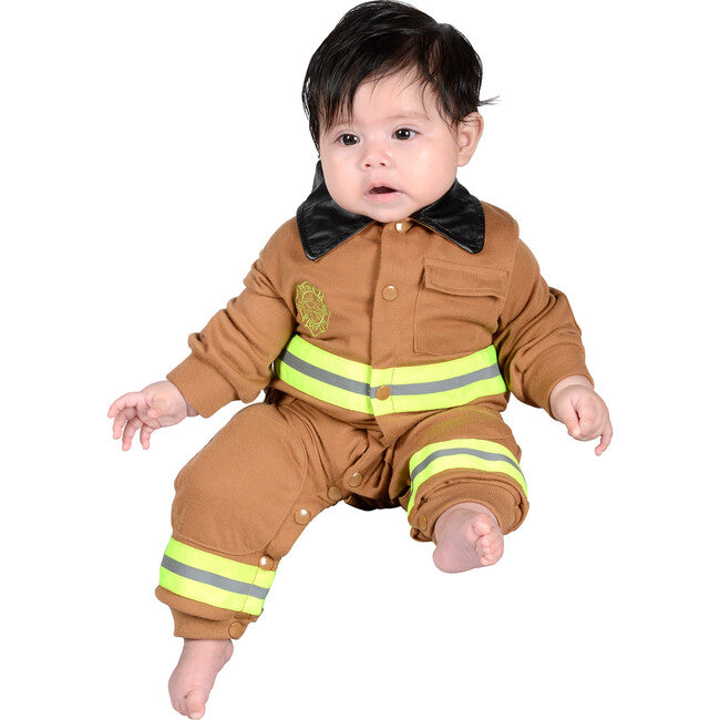 Jr. Firefighter Suit with Embroidered Cap / Tan