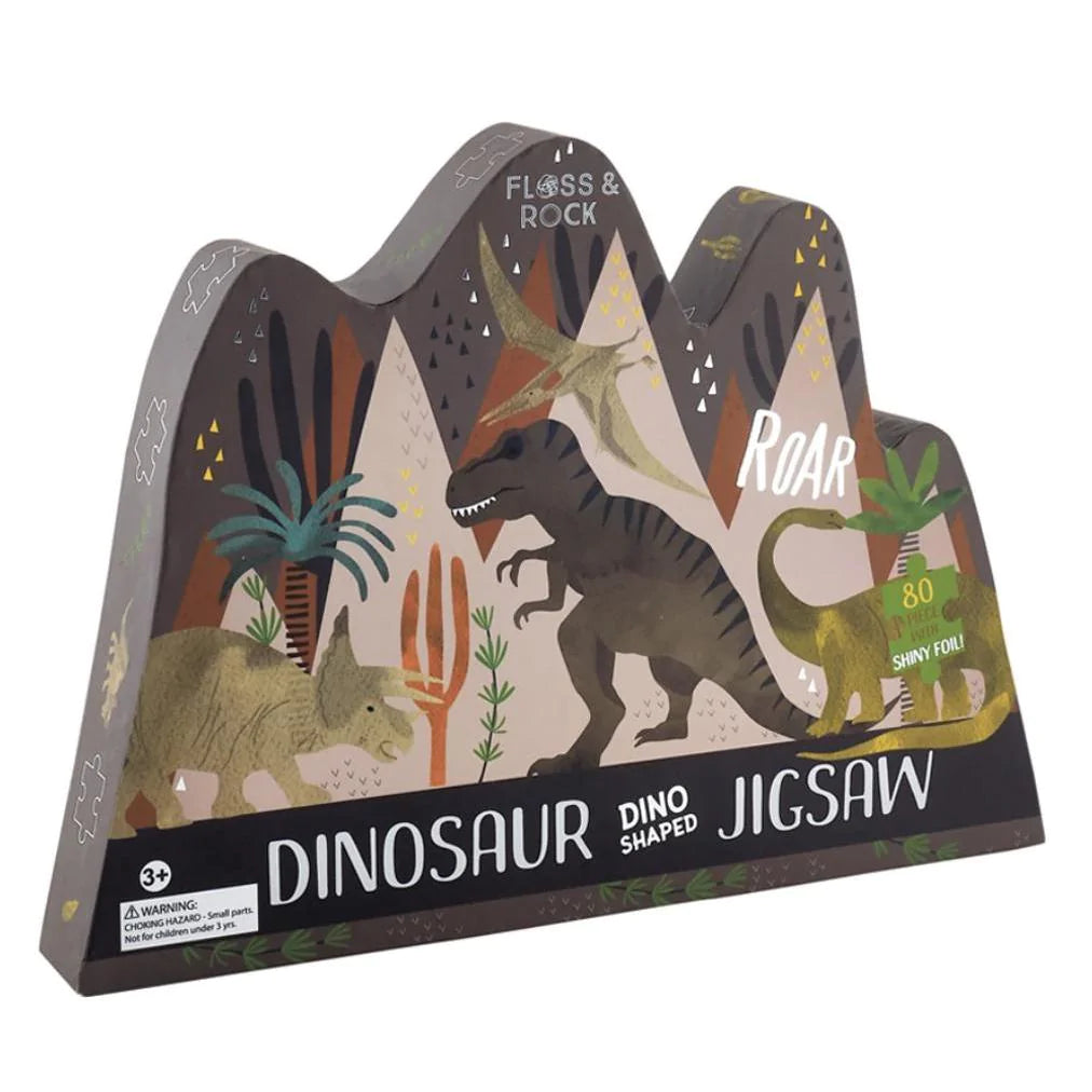 Floss & Rock Dinosaur Jigsaw Puzzle - 80 Piece