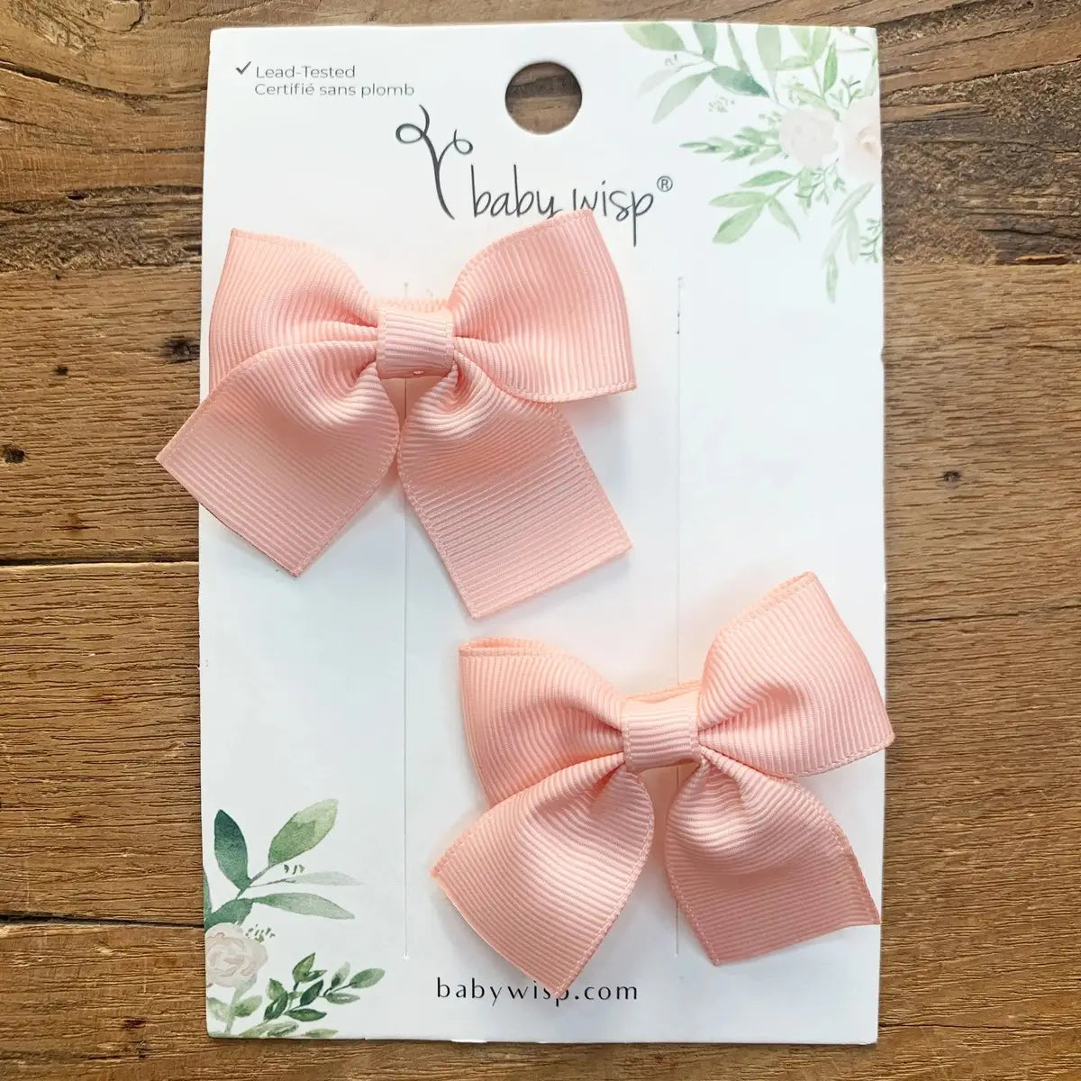 Baby Wisp Pollyanna Pink Clips / Peach