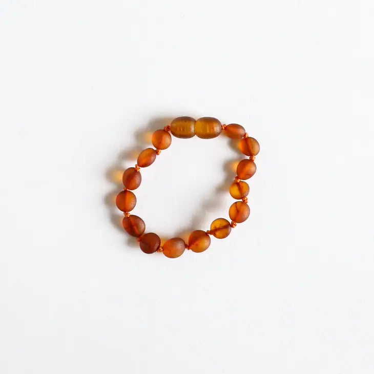 Canyon Leaf Classic Anklet/Bracelet / Raw Cognac Amber
