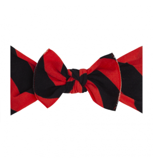 Baby Bling Printed Knot Headband / Red & Black