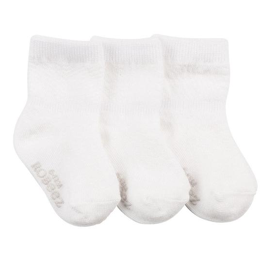 Robeez Socks 3-Pack / White Herringbone Weaves