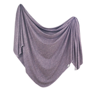 Copper Pearl Knit Swaddle Blanket / Violet