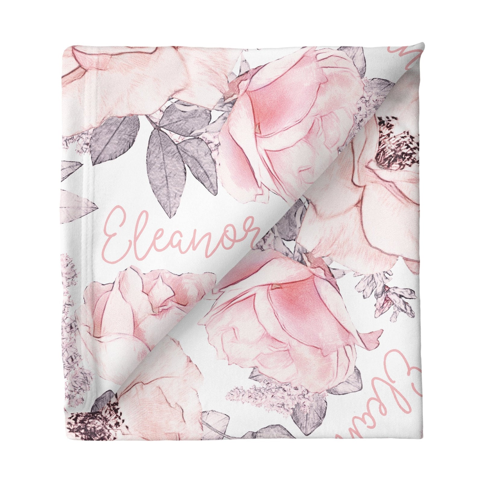 Personalized Stretchy Blanket | Wallpaper Floral